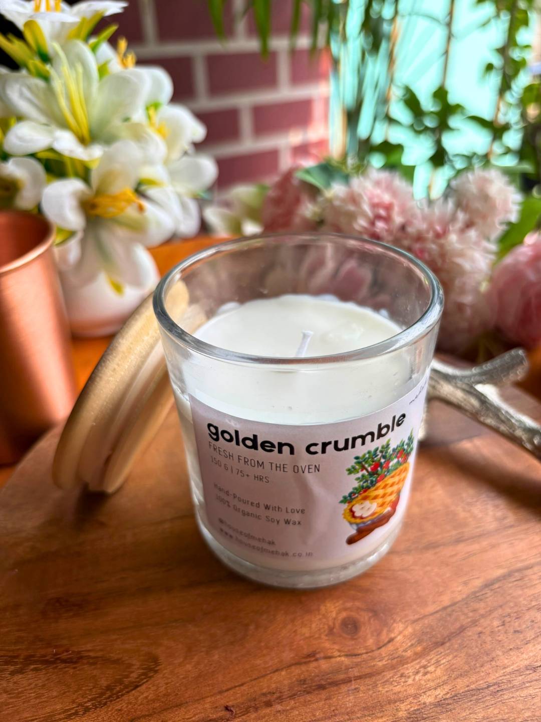 Golden Crumble - Apple Cinnamon | Luxe Collection Scented Candle | Luxury Home Décor & Gifting