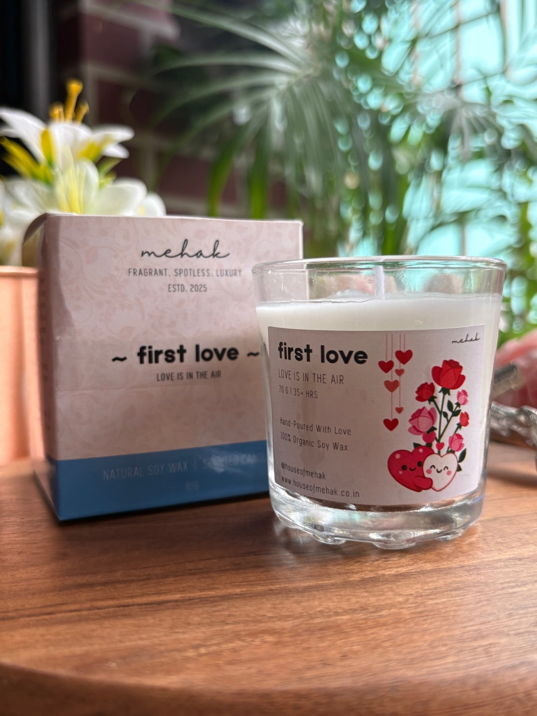 First Love - Rose | Shot Glass Scented Candle | Luxury Home Décor & Gifting