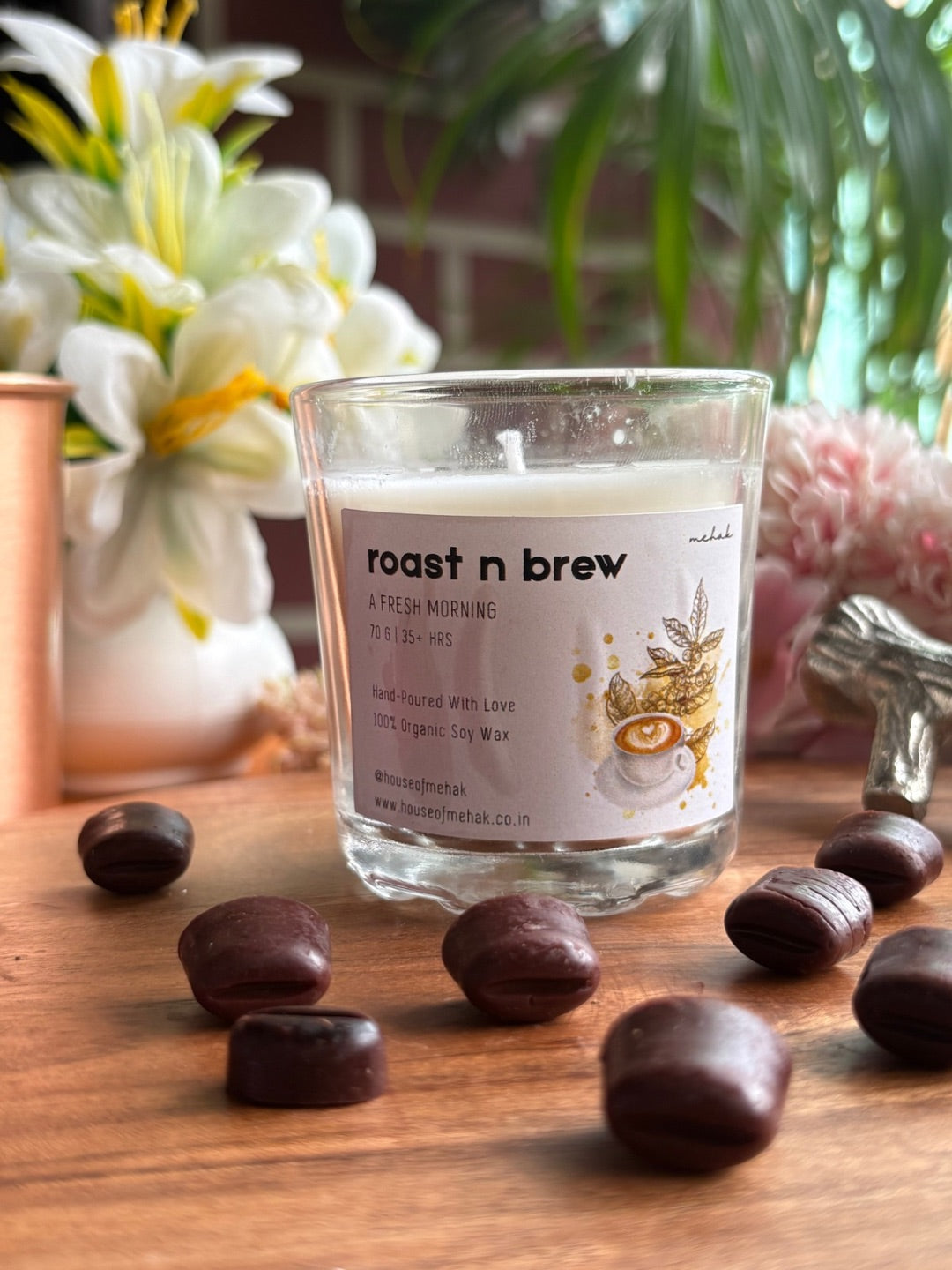Roast N Brew - Coffee  | Shot Glass Scented Candle | Luxury Home Décor & Gifting