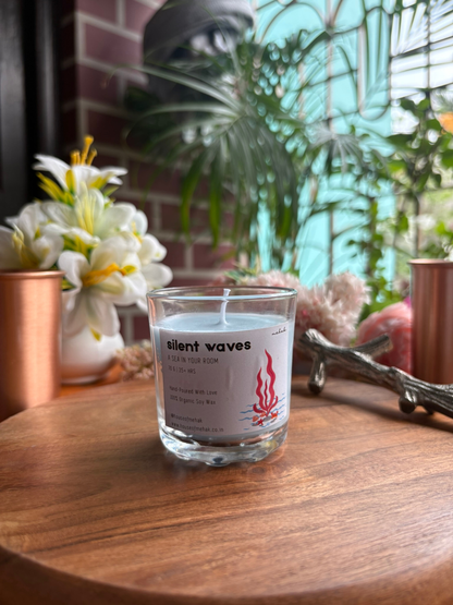 Silent Waves - Ocean Breeze  | Shot Glass Scented Candle | Luxury Home Décor & Gifting