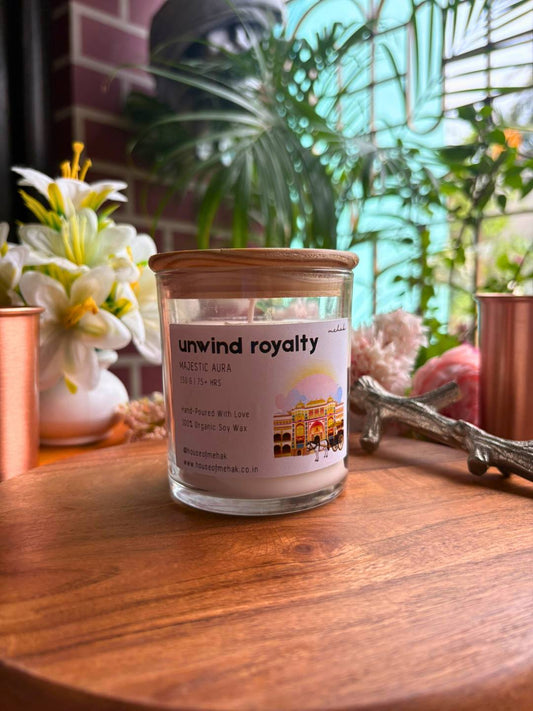 Unwind Royalty - White Oud | Luxe Collection Scented Candle | Luxury Home Décor & Gifting
