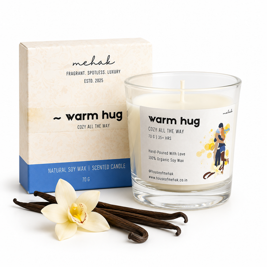 Warm Hug - Vanilla  | Shot Glass Scented Candle | Luxury Home Décor & Gifting
