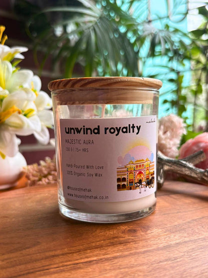 Unwind Royalty - White Oud | Luxe Collection Scented Candle | Luxury Home Décor & Gifting