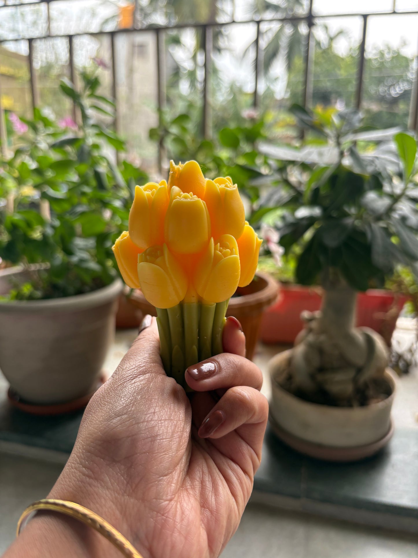 Tulip Bouquet Candle | Scented Soy Wax Candle | Aesthetic Home Décor & Gifting