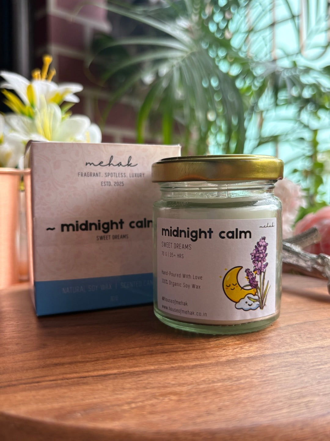 Midnight Calm - Lavender  | Shot Glass Scented Candle | Luxury Home Décor & Gifting