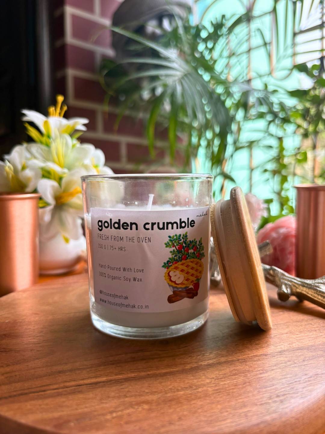 Golden Crumble - Apple Cinnamon | Luxe Collection Scented Candle | Luxury Home Décor & Gifting