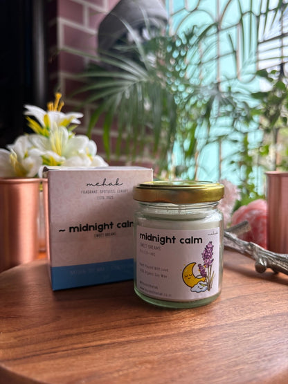 Midnight Calm - Lavender  | Shot Glass Scented Candle | Luxury Home Décor & Gifting