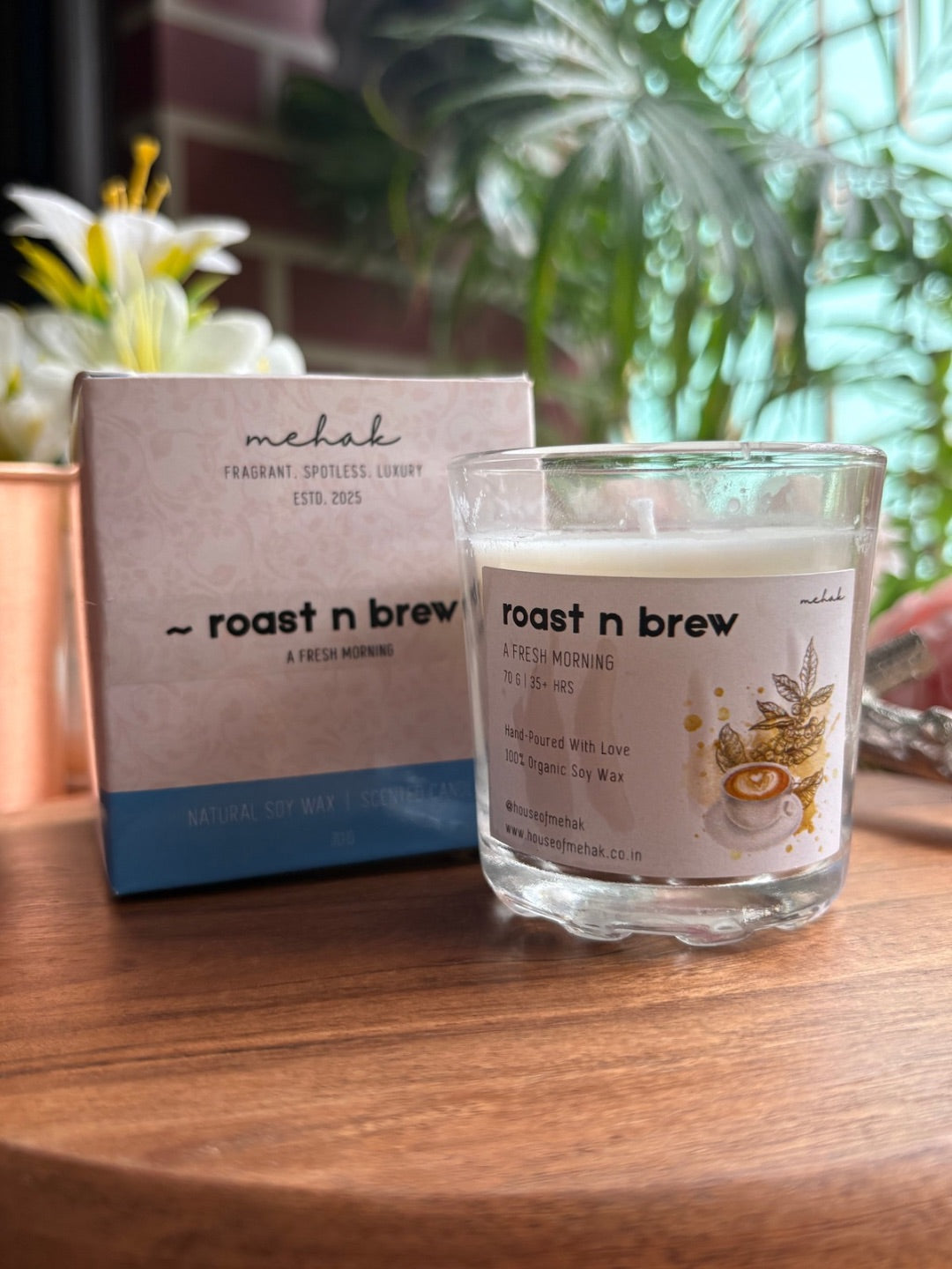 Roast N Brew - Coffee  | Shot Glass Scented Candle | Luxury Home Décor & Gifting