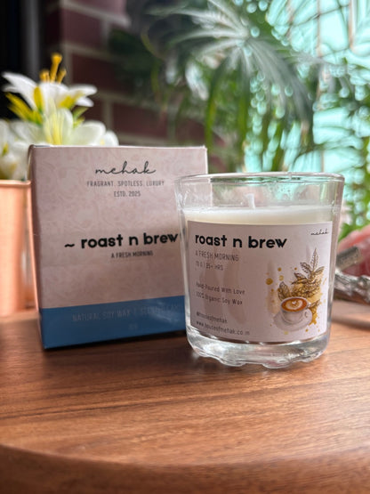 Roast N Brew - Coffee  | Shot Glass Scented Candle | Luxury Home Décor & Gifting