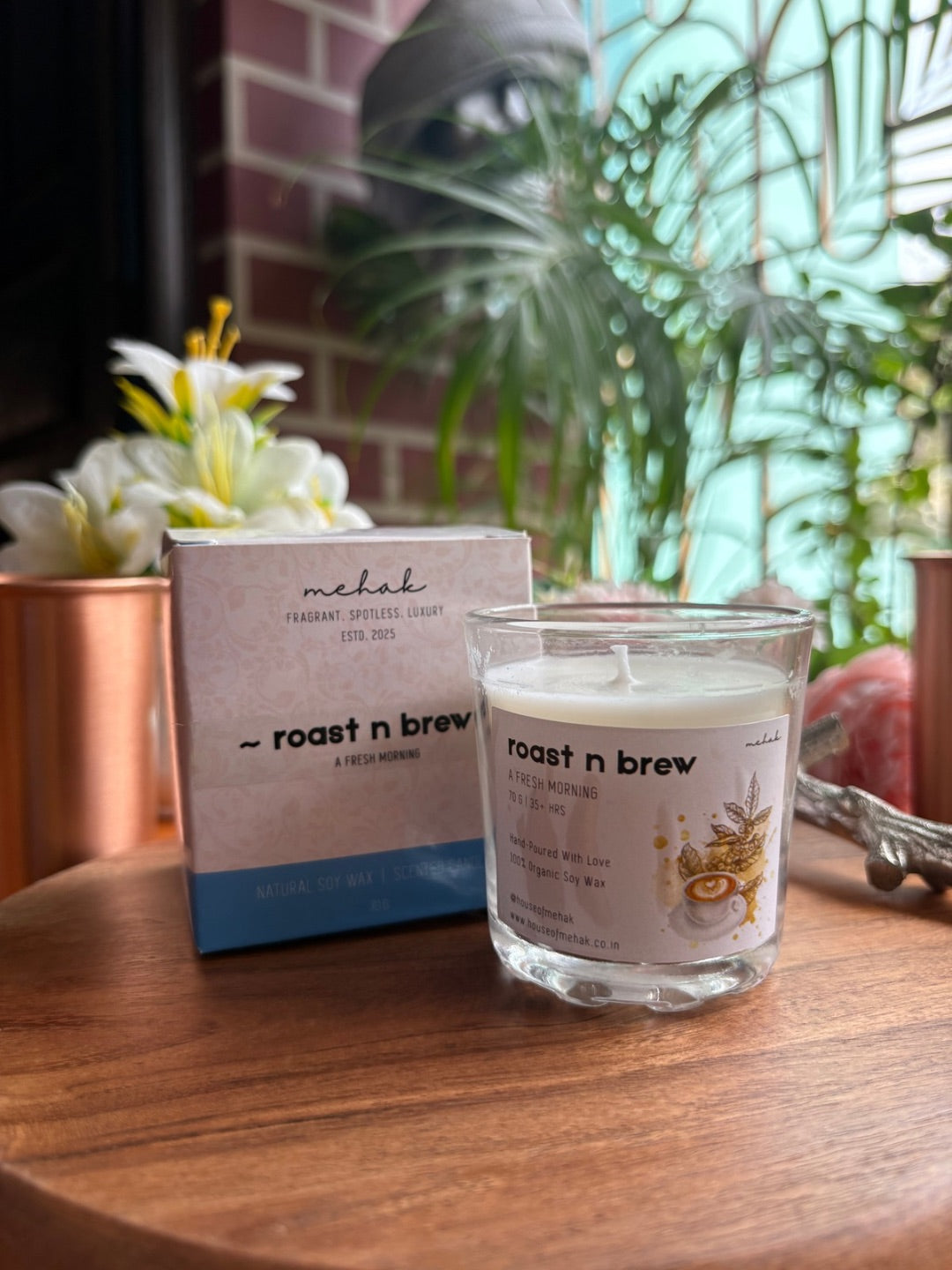 Roast N Brew - Coffee  | Shot Glass Scented Candle | Luxury Home Décor & Gifting