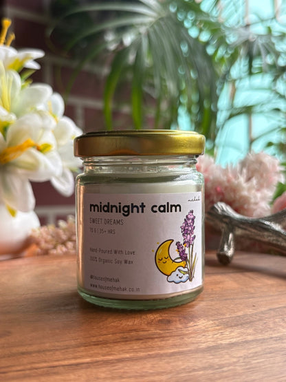 Midnight Calm - Lavender  | Shot Glass Scented Candle | Luxury Home Décor & Gifting