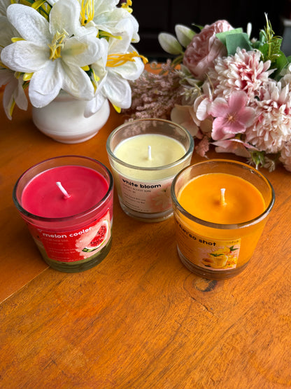 Shades Of Summer | Scented Candles - Set of 3 | Aesthetic Home Décor & Gifting