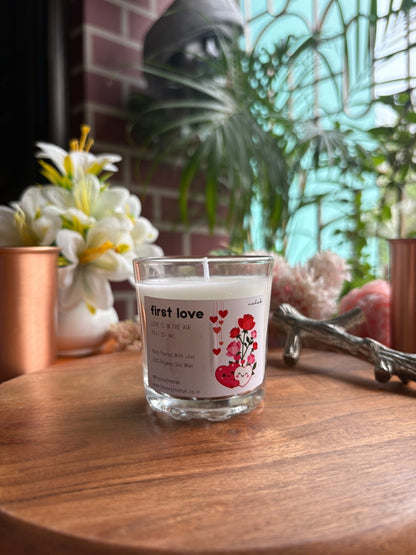 First Love - Rose  | Shot Glass Scented Candle | Luxury Home Décor & Gifting