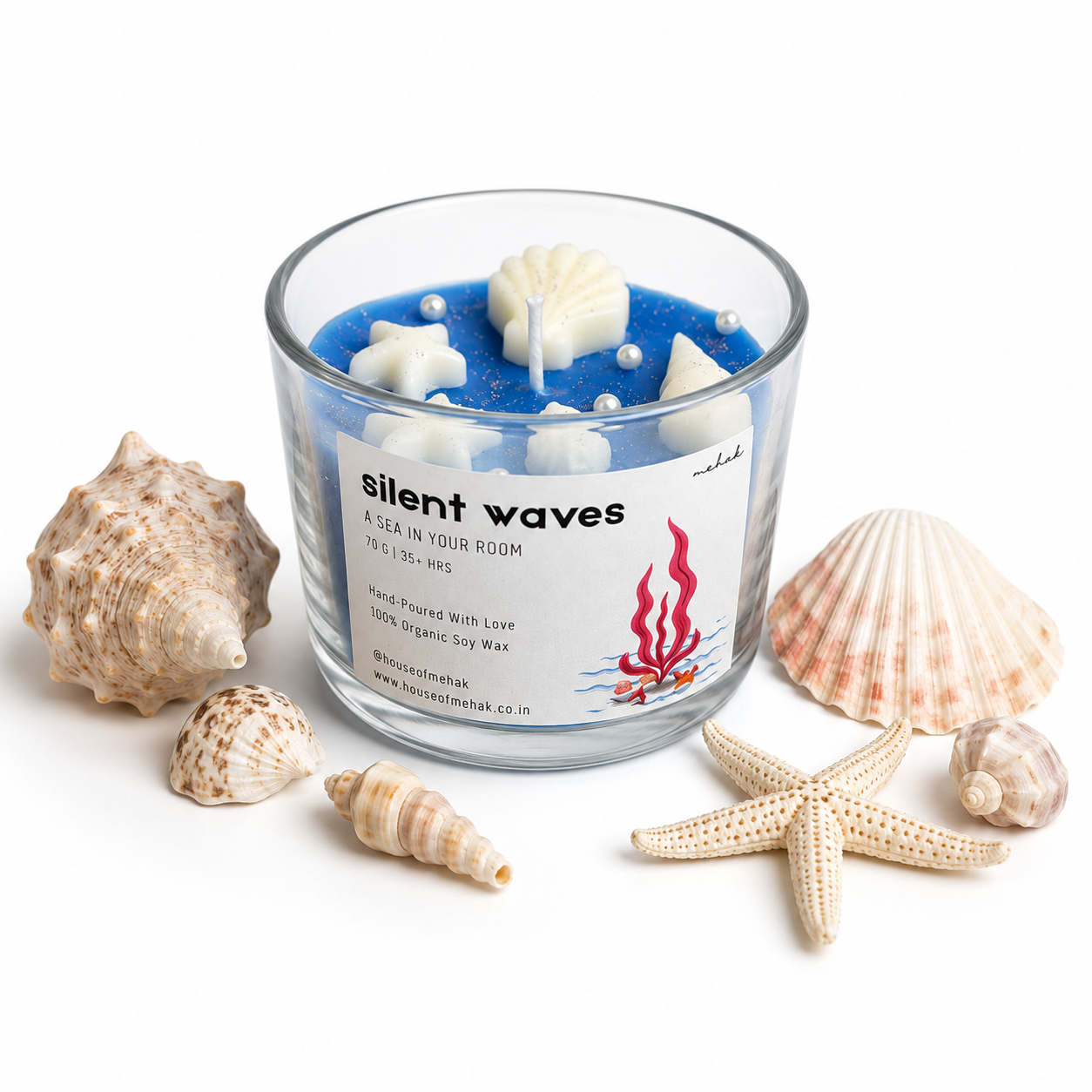 Beach In A Jar - Ocean Breeze | Designer Scented Candle | Luxury Home Décor & Gifting