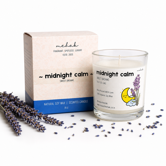 Midnight Calm - Lavender | Shot Glass Scented Candle | Luxury Home Décor & Gifting