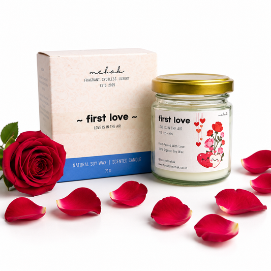 First Love - Rose | Jar Scented Candle | Luxury Home Décor & Gifting