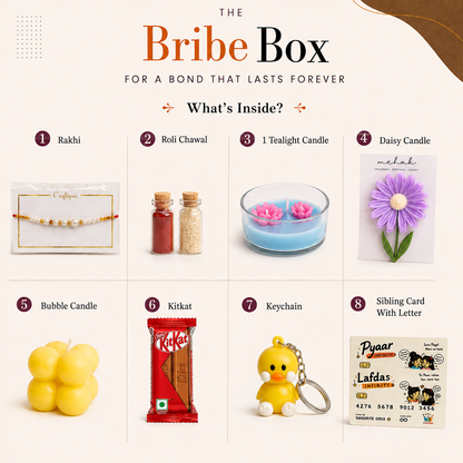 The Bribe Box - Rakhi Hamper | Perfect Rakhi Gift For Your Brother and Sister